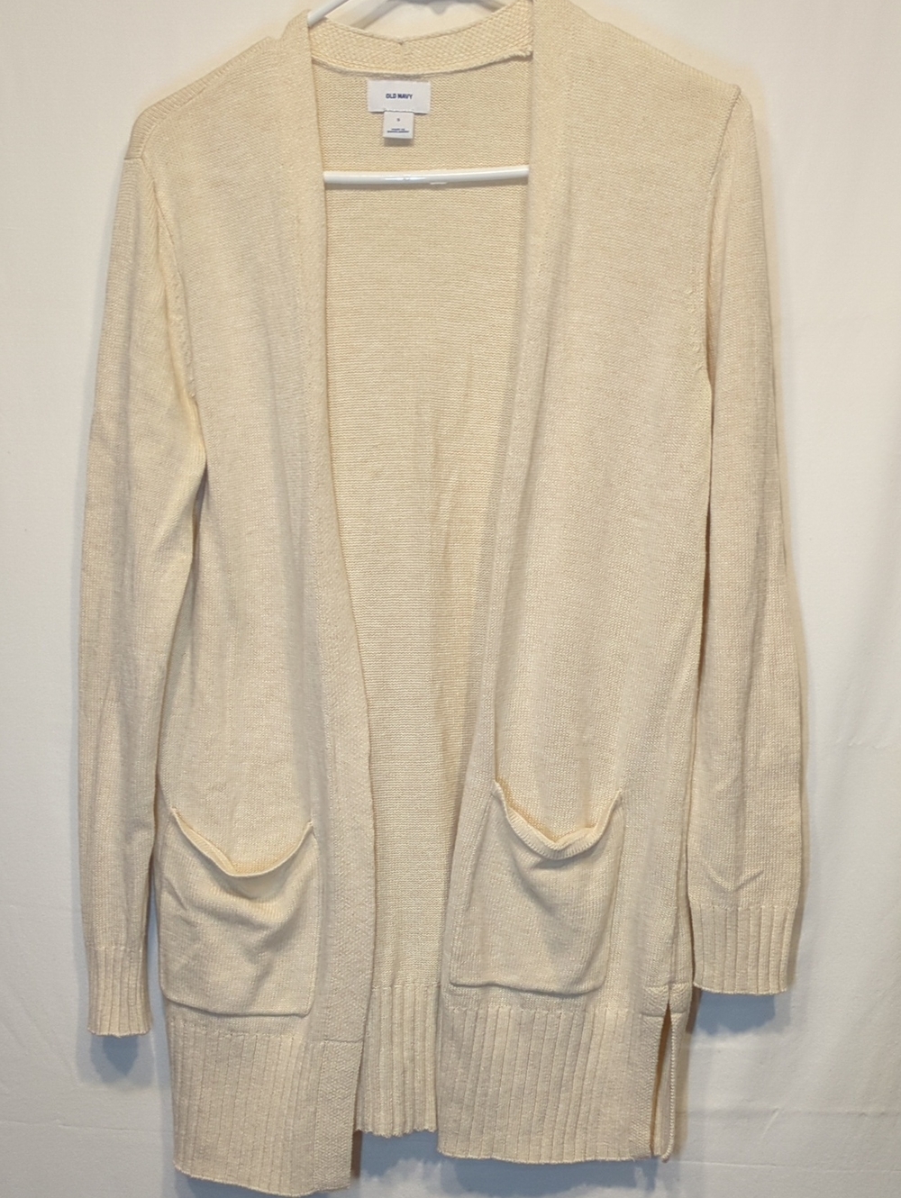 Old Navy Cream Open-Front Lightweight Cardigan